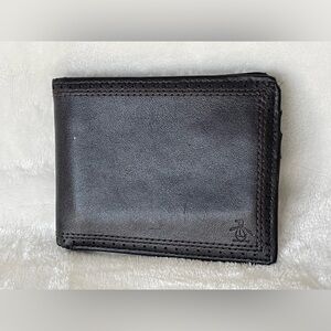 Men’s Penguin, leather wallet, brown